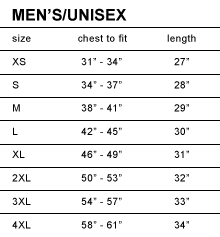 Kmart Mens Size Chart